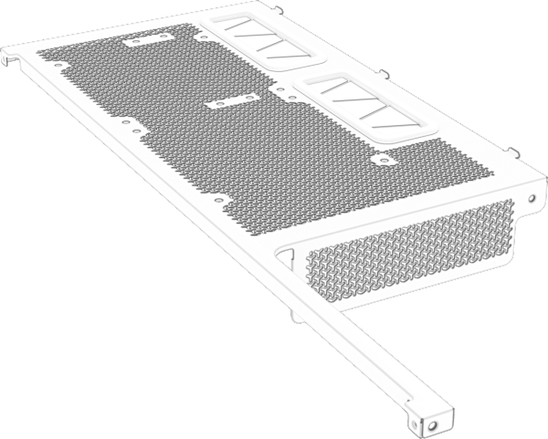 FRAME 5000D Replacement PSU Shroud, White