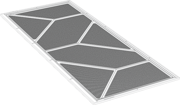 FRAME 5000D Replacement Bottom Filter, White