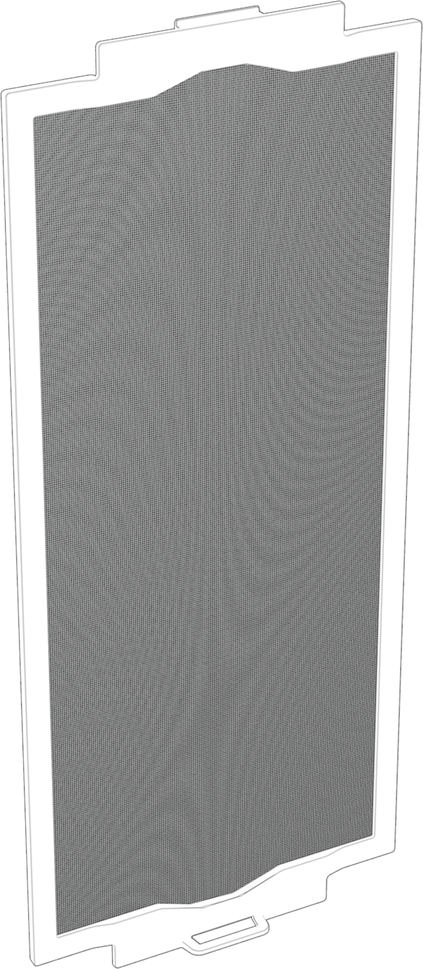 FRAME 5000D Replacement Front Filter, Black