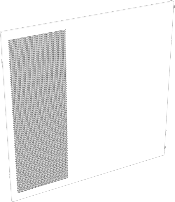 FRAME 5000D Vented Steel Side Panel, White