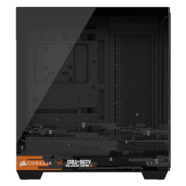 3500X Call of Duty Replacement Left (Glass) Panel, Black/Call of Duty BO6