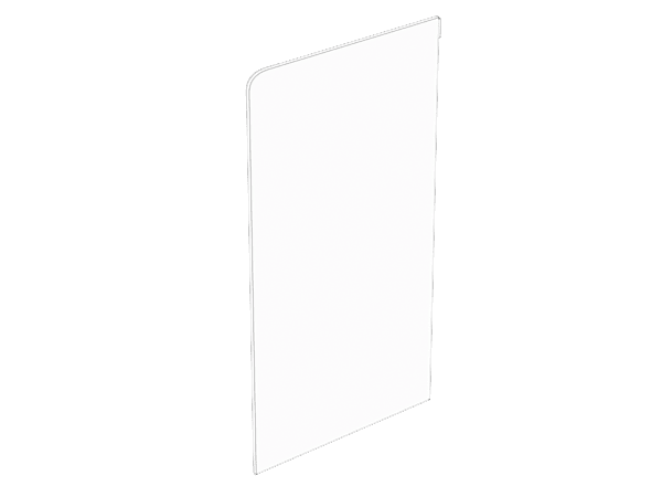 FRAME 4500X Replacement Steel (Right) Side Panel, White