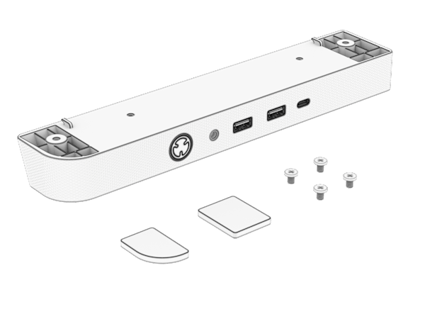 FRAME 4500X Replacement I/O & Front Foot, Black
