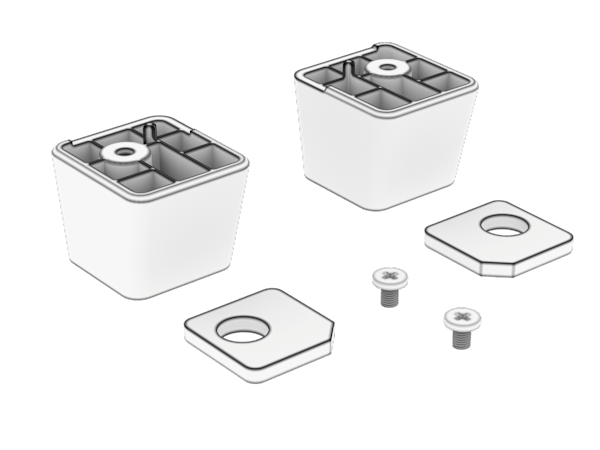 FRAME 4500X Rear Foot, White