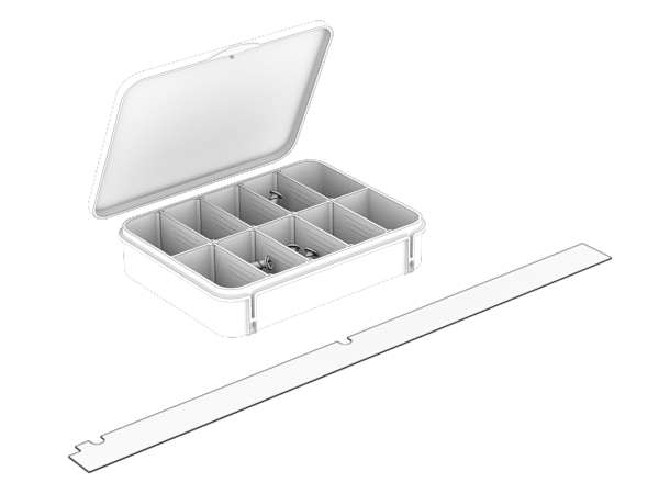 FRAME 4500X Replacement Accessory Box, White