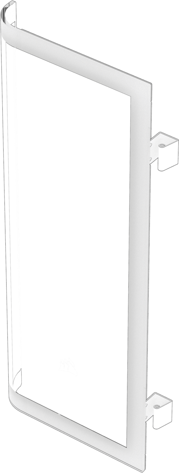 AIR 5400 Replacement Front Glass Door, Black