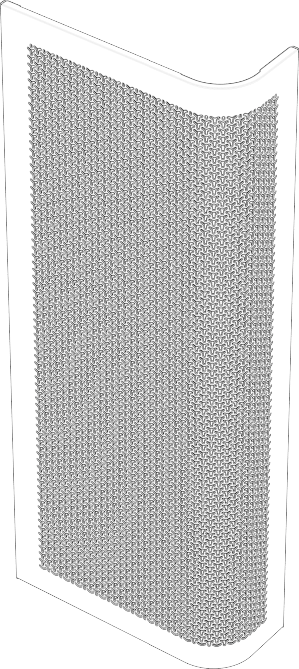 AIR 5400 Replacement Steel Front Panel (AIO Chamber), Black