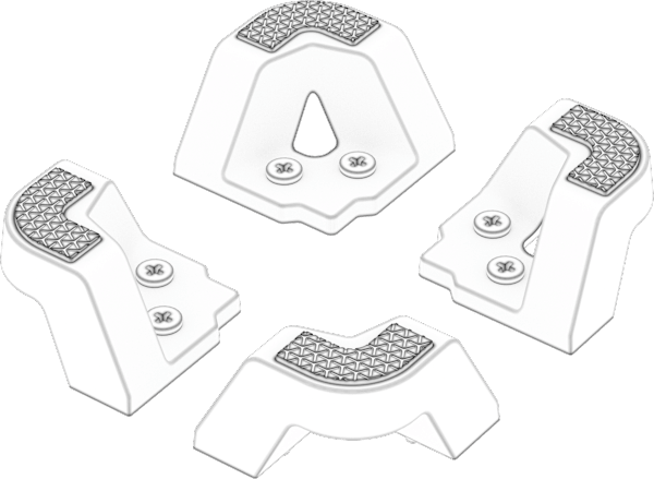 AIR 5400 Replacement Foot Set, White