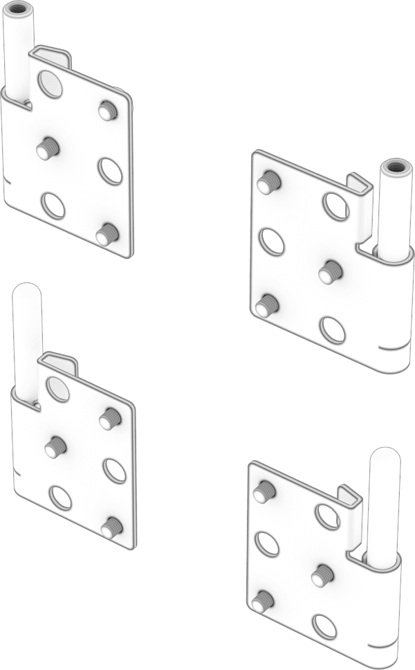 AIR 5400 Replacement Hinge Set, White