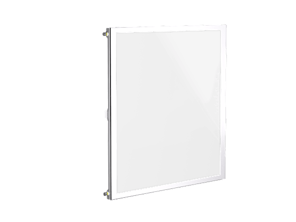 FRAME 4000 Full Tempered Glass Side Panel – White
