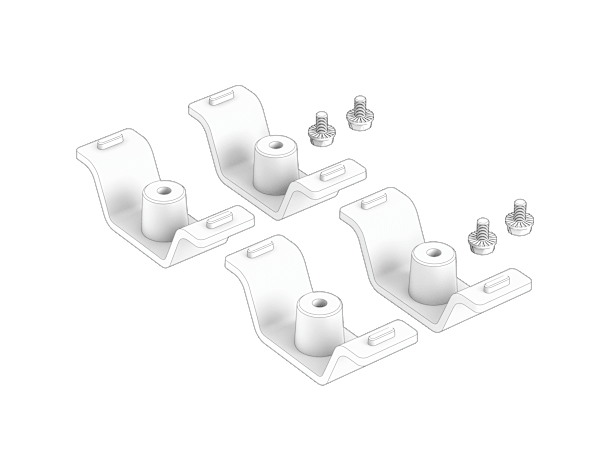 3200D Replacement Foot Set, Black