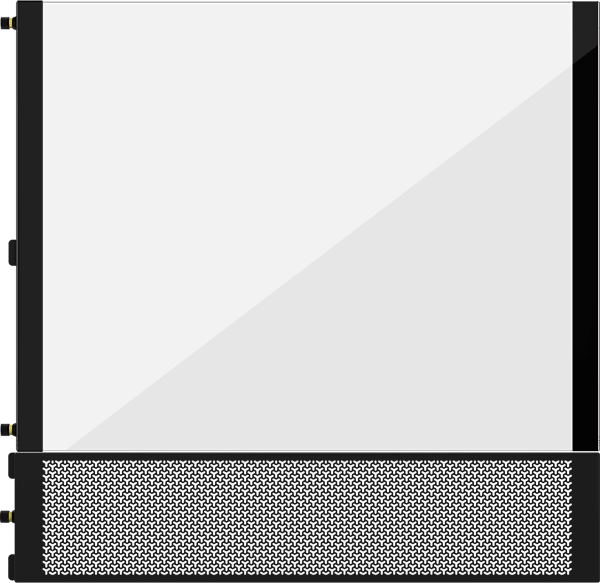 FRAME 4000 Glass + Mesh Side Panels – Black