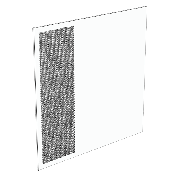 2800X Replacement Right Side Steel Panel, White