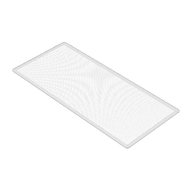 2800X Replacement Top Dust Filter, Black