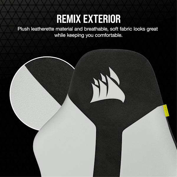 TC70 REMIX Gaming Chair - Relaxed Fit - White