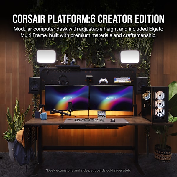 Platform:6 Creator Edition Desk - Wood, Dark Walnut Stain