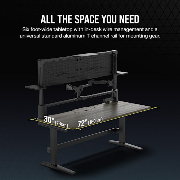 Platform:6 Creator Edition Desk - Wood, Dark Walnut Stain