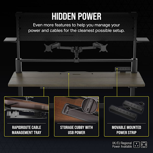 Platform:6 Creator Edition Desk - Wood, Dark Walnut Stain