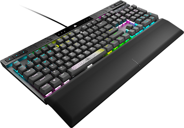 K70 MAX RGB Magnetic-Mechanical Gaming Keyboard — Adjustable CORSAIR MGX Switches — Steel Grey (Refurbished)