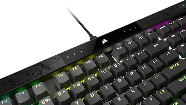 K70 MAX RGB Magnetic-Mechanical Gaming Keyboard — Adjustable CORSAIR MGX Switches — Steel Grey (Refurbished)