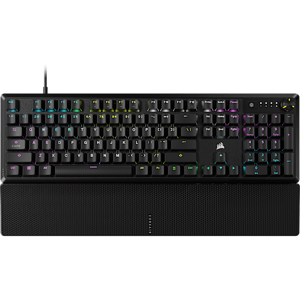 K70 CORE RGB Mechanical Gaming Keyboard with Palm Rest — Black (Refurbished)