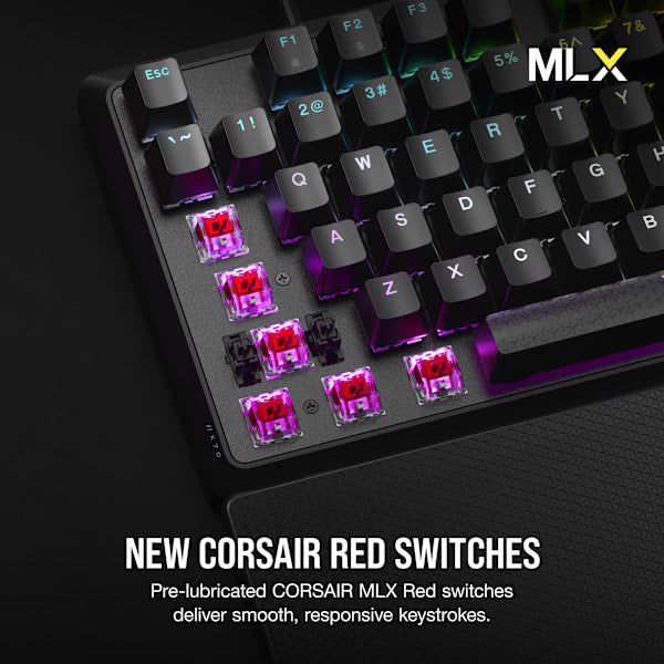 K70 CORE RGB Mechanical Gaming Keyboard with Palm Rest — Black (Refurbished)