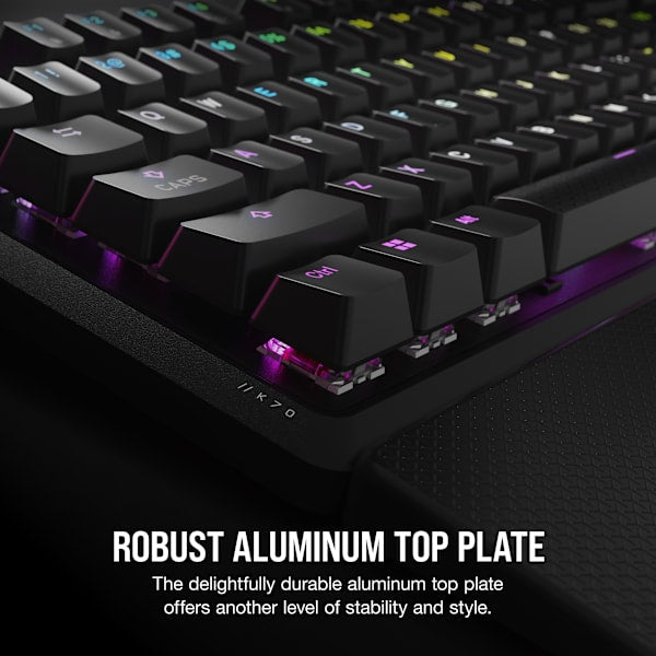 K70 CORE RGB Mechanical Gaming Keyboard with Palm Rest — Black (Refurbished)