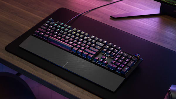 K70 CORE RGB Mechanical Gaming Keyboard with Palm Rest — Black (Refurbished)