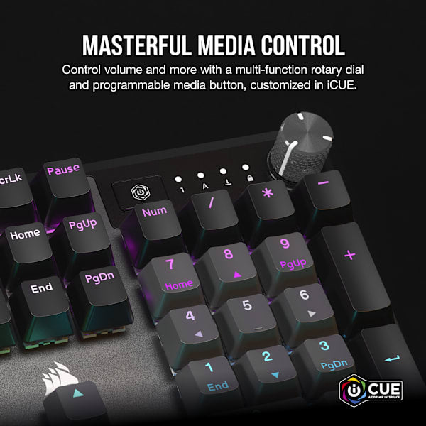 K70 CORE RGB Mechanical Gaming Keyboard — Steel Grey (Refurbished)