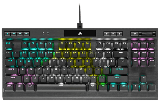 K70 RGB TKL CHAMPION SERIES Mechanical Gaming Keyboard — CHERRY MX SILENT (Refurbished)