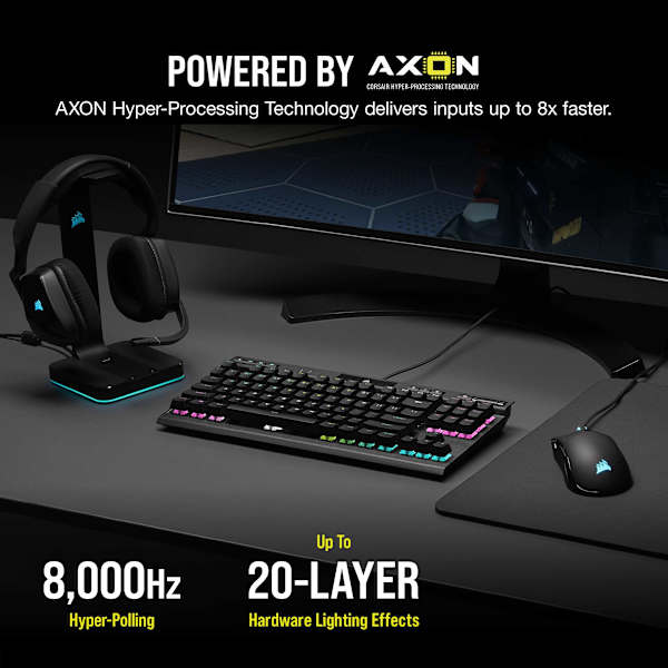 K70 RGB TKL CHAMPION SERIES Mechanical Gaming Keyboard — CHERRY MX SPEED (Refurbished)