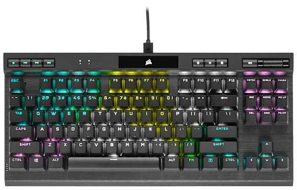 K70 RGB TKL CHAMPION SERIES Optical-Mechanical Gaming Keyboard with PBT DOUBLE SHOT PRO Keycaps (Revival Series)