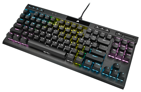 K70 RGB TKL CHAMPION SERIES Optical-Mechanical Gaming Keyboard with PBT DOUBLE SHOT PRO Keycaps (Revival Series)