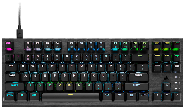 K60 PRO TKL RGB Tenkeyless Optical-Mechanical Gaming Keyboard - CORSAIR OPX Switch (Revival Series)