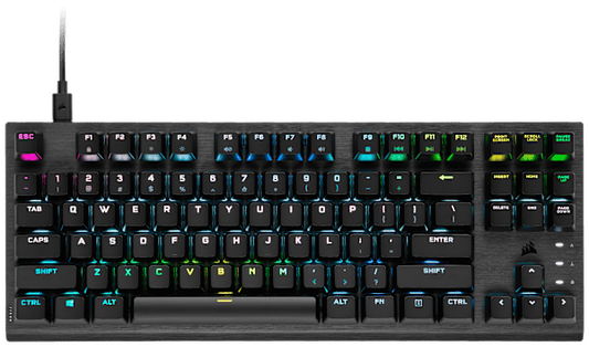 K60 PRO TKL RGB Tenkeyless Optical-Mechanical Gaming Keyboard — CORSAIR OPX Switch — (NA) (Refurbished)