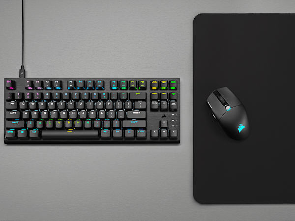 K60 PRO TKL RGB Tenkeyless Optical-Mechanical Gaming Keyboard — CORSAIR OPX Switch — (NA) (Refurbished)