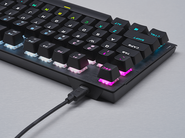 K60 PRO TKL RGB Tenkeyless Optical-Mechanical Gaming Keyboard - CORSAIR OPX Switch (Revival Series)