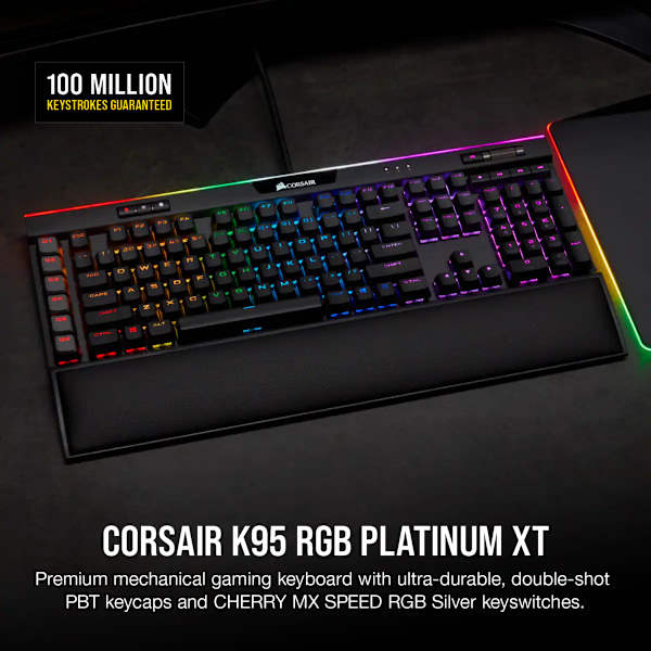 HS70 PRO WIRELESS Headset + SCIMITAR ELITE Mouse + K95 PLATINUM XT Keyboard Bundle
