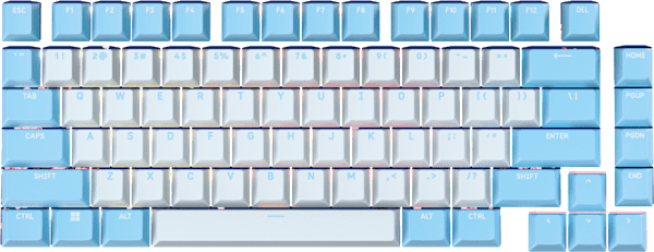 PBT DYE-SUBLIMATED KEYCAP MOD KIT - Sea Breeze - NA Layout