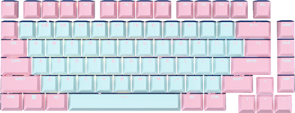 PBT DYE-SUBLIMATED KEYCAP MOD KIT - Bubblegum - NA Layout