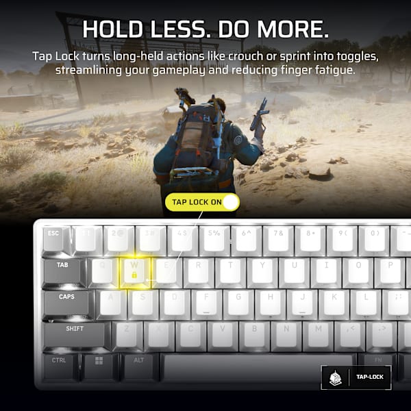 CLIPPER PRO MINI 60 Hall Effect Gaming Keyboard - White (Revival Series)