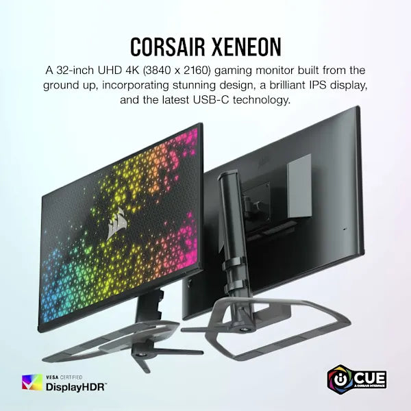 CORSAIR XENEON 32UHD144 32-Inch IPS UHD (3840 x2160), 144Hz Refresh Rate, HDR600 Gaming Monitor (Refurbished)