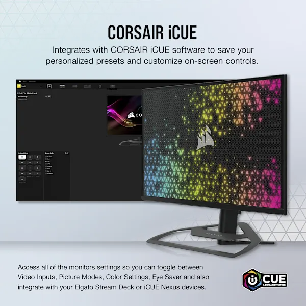 CORSAIR XENEON 32UHD144 32-Inch IPS UHD (3840 x2160), 144Hz Refresh Rate, HDR600 Gaming Monitor (Refurbished)