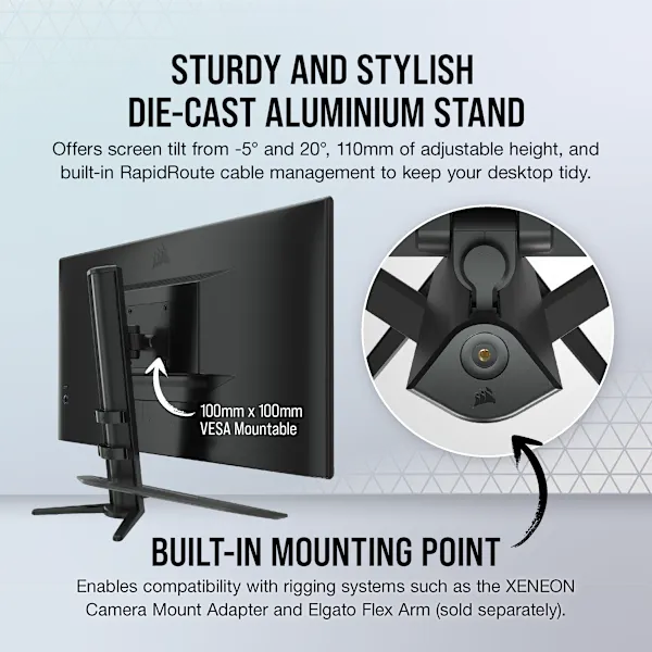 CORSAIR XENEON 32UHD144 32-Inch IPS UHD (3840 x2160), 144Hz Refresh Rate, HDR600 Gaming Monitor (Refurbished)