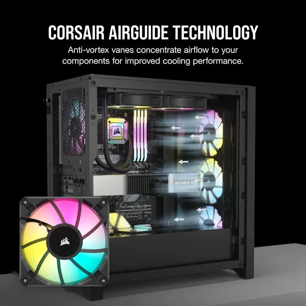 iCUE AF120 RGB ELITE 120mm PWM Triple Fan Kit (Revival Series)