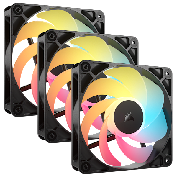 RS120-R ARGB 120mm PWM Reverse Fans Triple Pack (Revival Series)