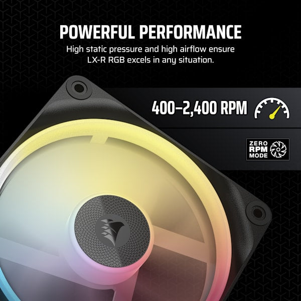 iCUE LINK LX120-R RGB 120mm PWM Reverse Fan Expansion (Revival Series)