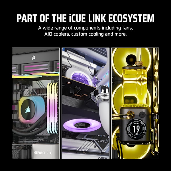 iCUE LINK LX140-R RGB 140mm PWM Reverse Fan Expansion (Revival Series)