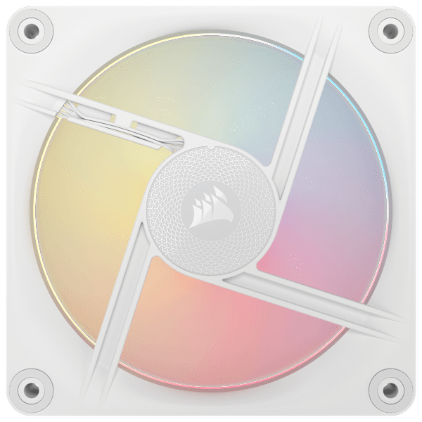 iCUE LINK LX120-R RGB 120mm PWM Reverse Fans Starter Kit - White (Revival Series)