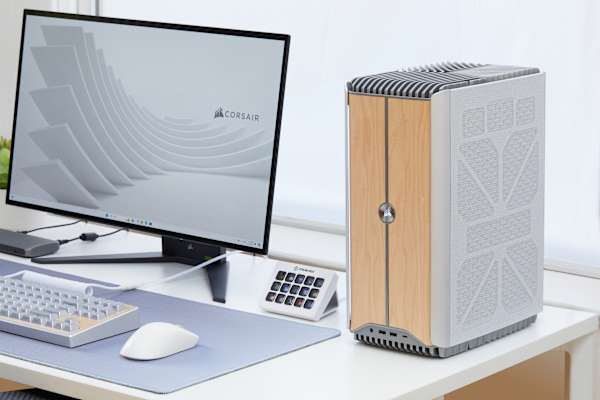 CORSAIR ONE i500 PC - Wood Bright: Liquid Cooled Intel Core i9-14900F, GeForce RTX 4070 Super, 1TB M.2 SSD, 32GB DDR5, Win11 Home